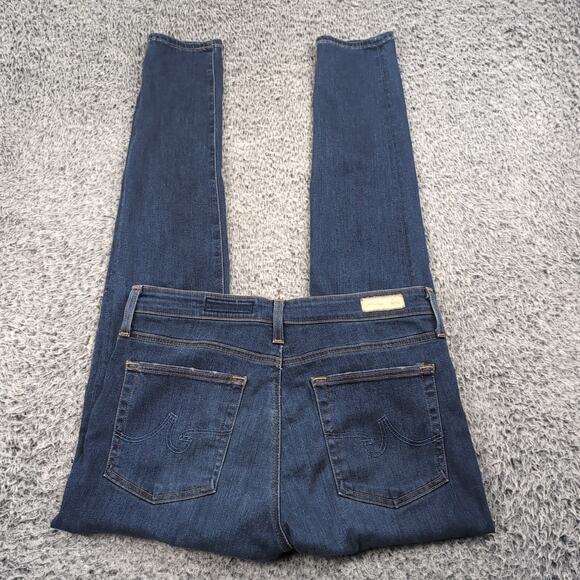AG Adriano Goldschmied Jeans Women 30 Blue Farrah Skinny High Rise Stretch Denim - Picture 1 of 10